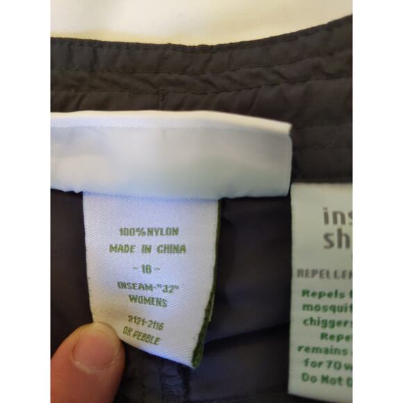 ExOfficio Insect Shield Hiking Pants 16 Bug Repellent Gray Outdoor Travel Women - Picture 4 of 8